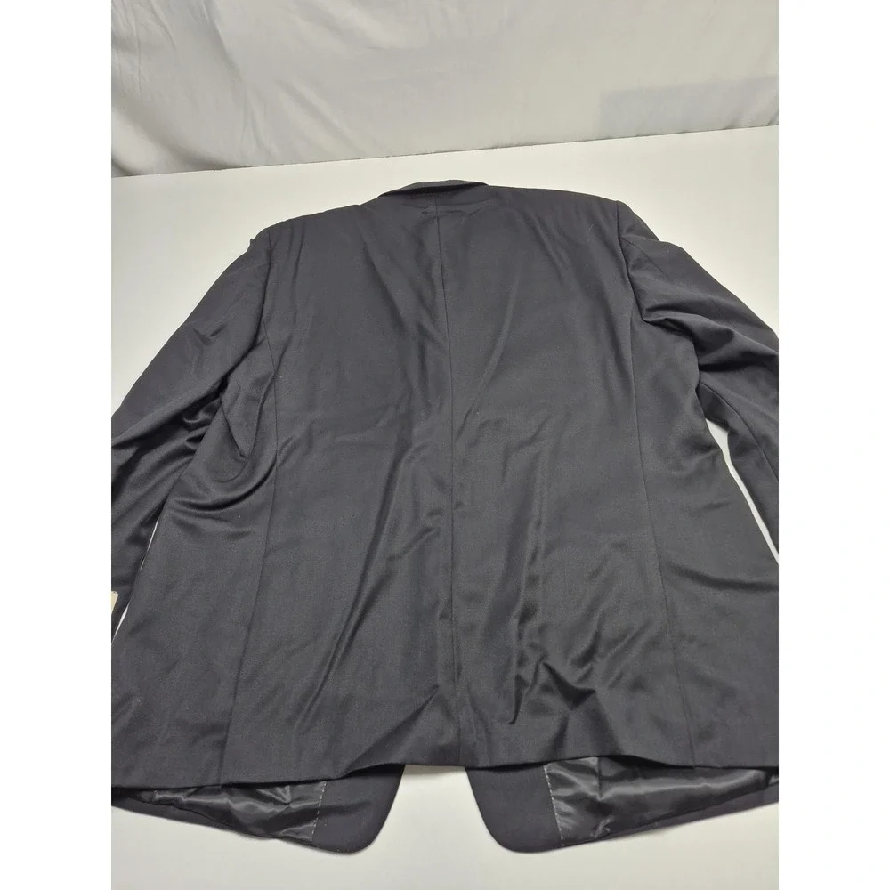 Joseph Abboud Suit Mens 52 Long Black 100% Wool 2 Piece 47x36 Dress Business NWT